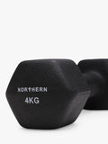 Northern Gym Equipment neoprene hex dumbbell 4kg black - British product