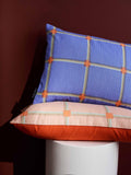 The Conran Shop Cuba cotton cushion blue (British brand)