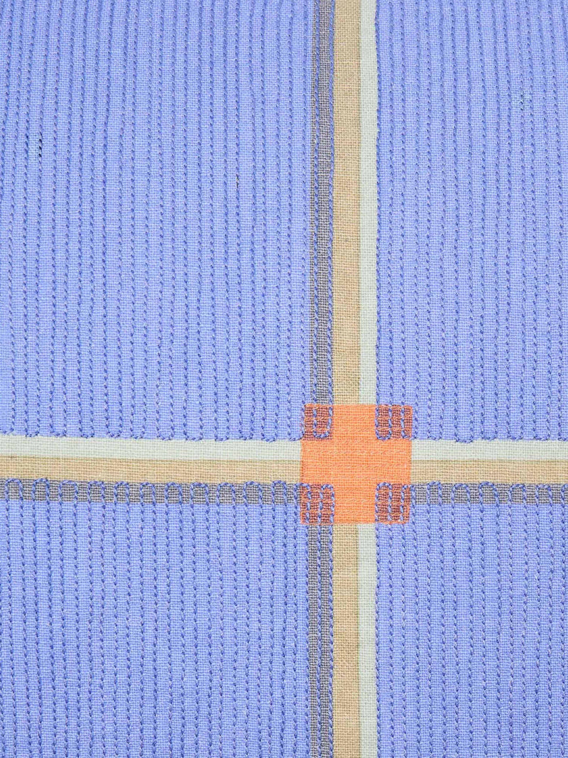 The Conran Shop Cuba cotton cushion blue (British brand)