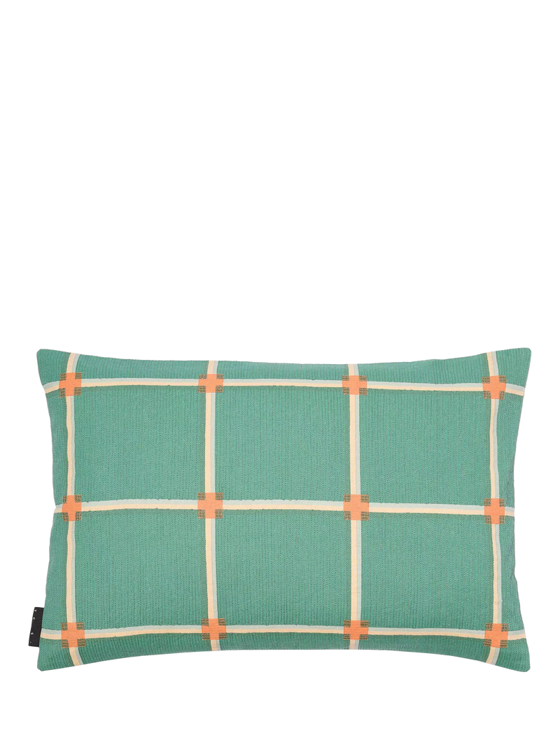 The Conran Shop Cuba cotton cushion green, imported from the UK