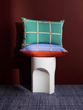 The Conran Shop Cuba cotton cushion green, imported from the UK