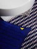 The Conran Shop Early Bird cotton cushion navy 45cm - British product