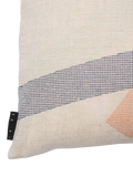 Conran Shop Furrow linen cushion sage orange, imported from the UK