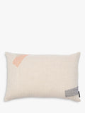 Conran Shop Furrow linen cushion sage orange, imported from the UK