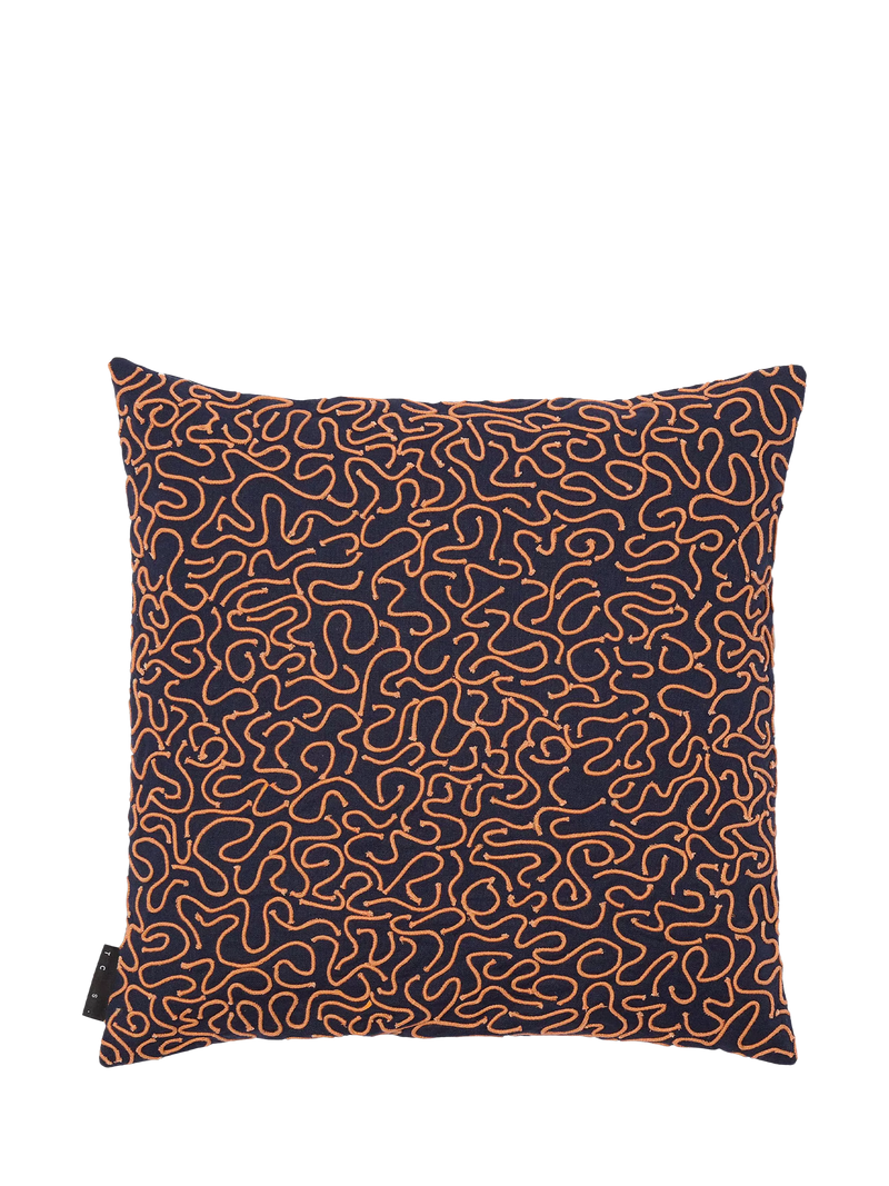 The Conran Shop ripple cotton cushion cover blue, imported from the UK
