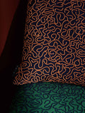 The Conran Shop ripple cotton cushion cover blue, imported from the UK
