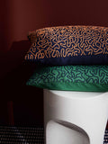 The Conran Shop ripple cotton cushion cover blue, imported from the UK