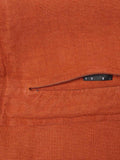 The Conran Shop Wallis Linen Cushion Cover in brick, UK version