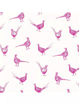 John Lewis Joules Flirty Pheasants Wallpaper Truly Pink- Buy online at McGrocer