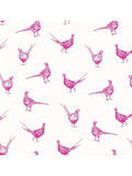 Joules Flirty Pheasants wallpaper Truly Pink (British brand)