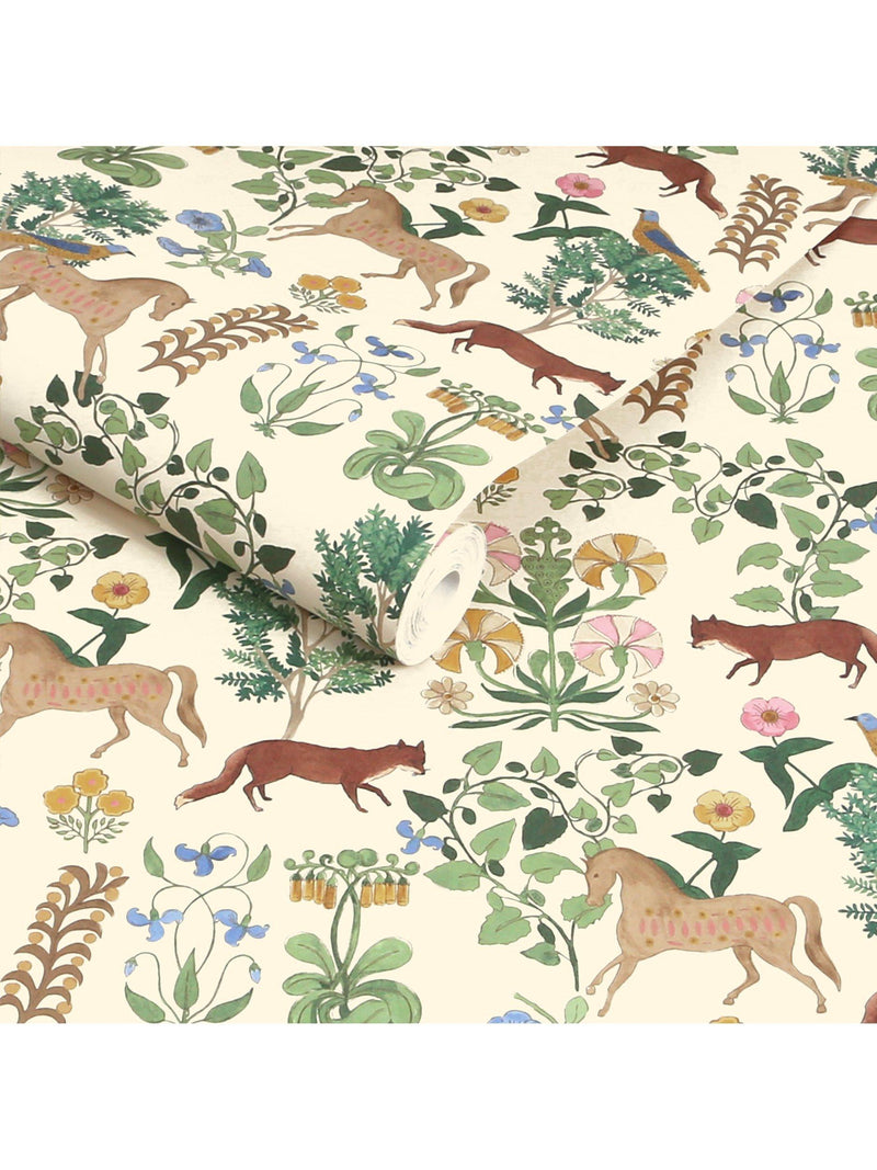 Joules Folk Forest Floral wallpaper roll - British product