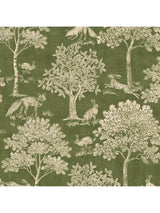 John Lewis Joules Fox and Hare Wallpaper, Olive Green- Buy online at McGrocer
