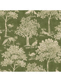 Joules Fox and Hare olive green wallpaper, imported from the UK