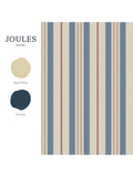 Joules Grove Stripe Wallpaper in pink and blue, UK version