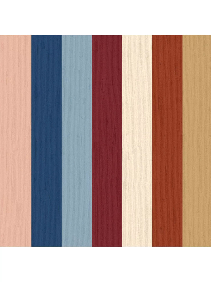 Joules Stripe Wallpaper multi-coloured (British brand)