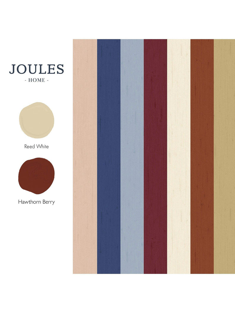 Joules Stripe Wallpaper multi-coloured (British brand)