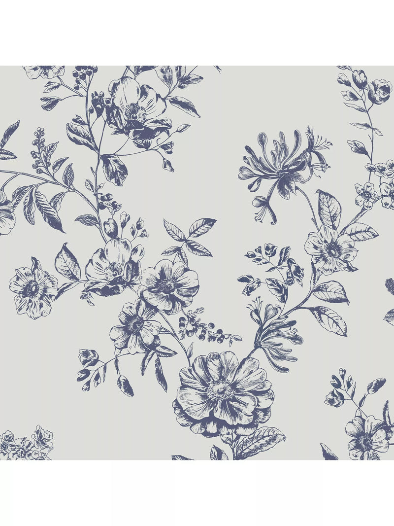 Joules Honey wallpaper floral creme - British product