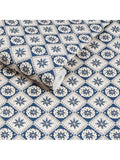Joules Meadow Geo Wallpaper navy cream, imported from the UK