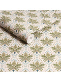 Joules Palm Geo Print Wallpaper cream multi (British brand)