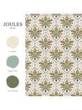 Joules Palm Geo Print Wallpaper cream multi (British brand)