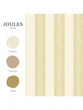 Joules Palm Leaf Stripe wallpaper in cream and yellow, imported from the UK