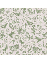 John Lewis Joules Pheasant Print Wallpaper Linen/Green- Buy online at McGrocer