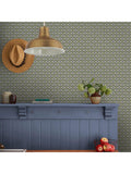 Joules Stately Floral wallpaper green and blue - British product