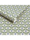 Joules Stately Floral wallpaper green and blue - British product
