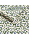 Joules Stately Floral wallpaper green and blue - British product