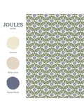 Joules Stately Floral wallpaper green and blue - British product