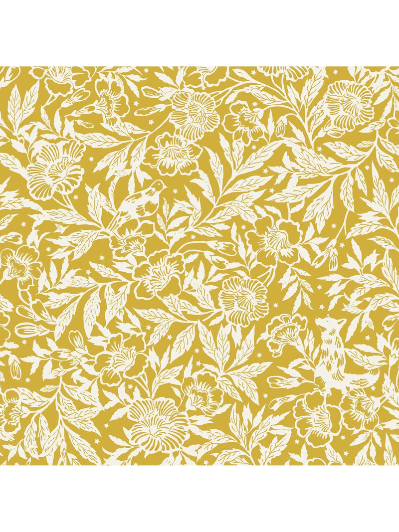 Joules Twilight Ditsy wallpaper antique gold (British brand)