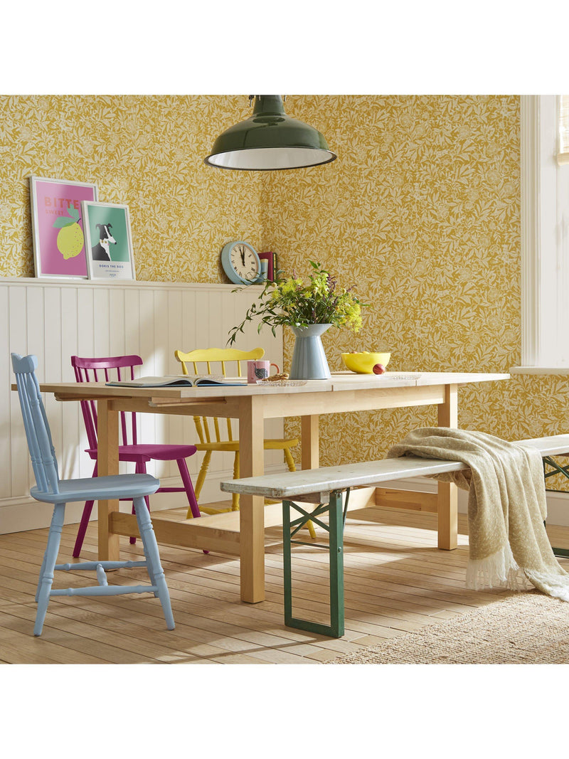 Joules Twilight Ditsy wallpaper antique gold (British brand)