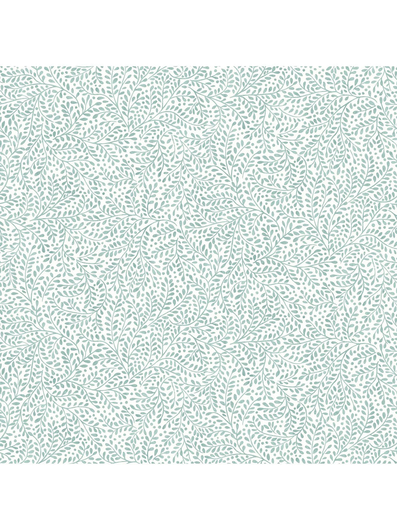 Joules Willow Leaf Duck Egg Blue wallpaper, UK version