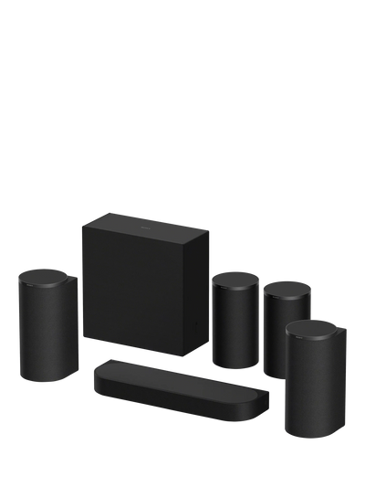 John Lewis Sony Bravia Theatre Trio + SR HTA8KIT Soundbar with Subwoofer and Rear Speakers, Black- Buy online at McGrocer