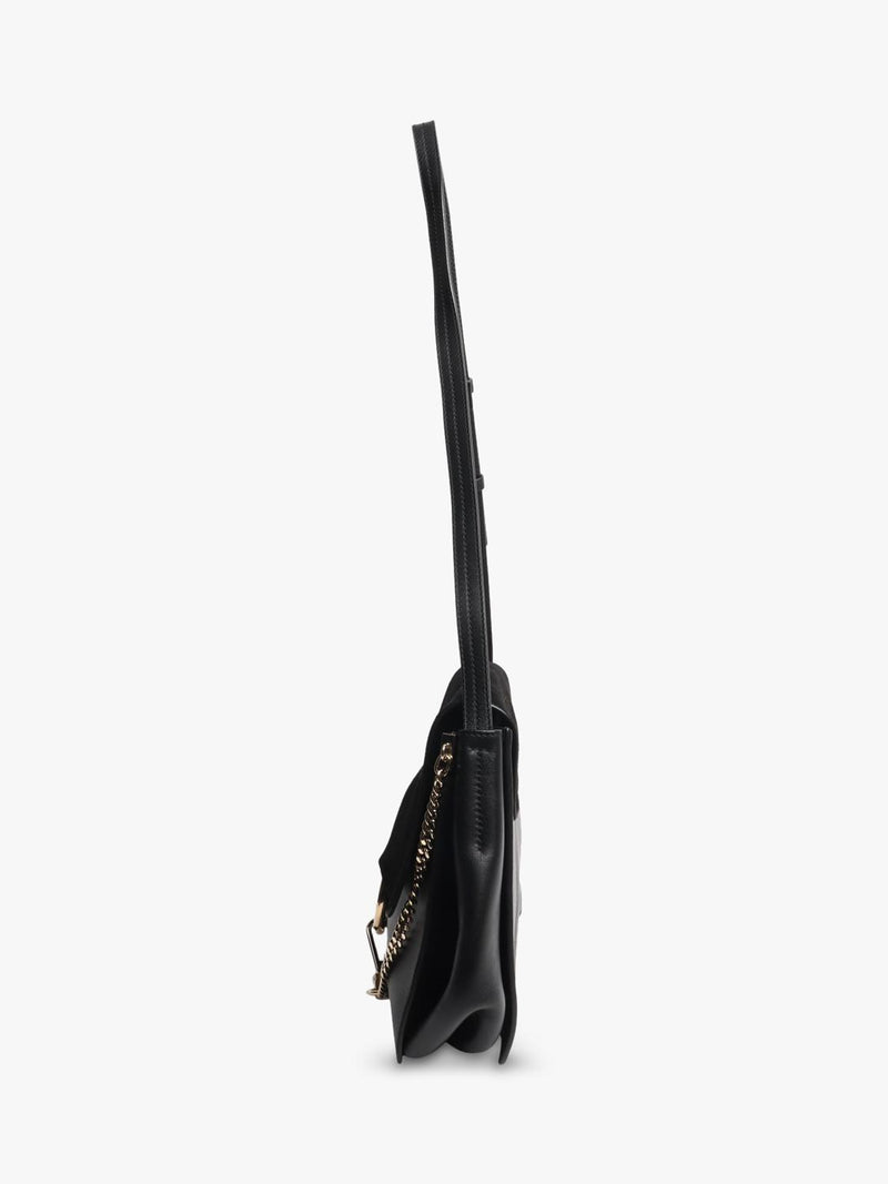 Chloé Faye black suede-leather shoulder bag, UK version