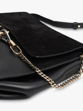 Chloé Faye black suede-leather shoulder bag, UK version