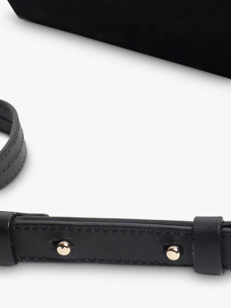 Chloé Faye black suede-leather shoulder bag, UK version