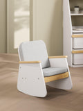 Boori Tidy junior rocking chair with padded cushions, imported from the UK