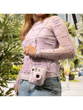 instax Skinnydip Bow clear camera case (British brand)