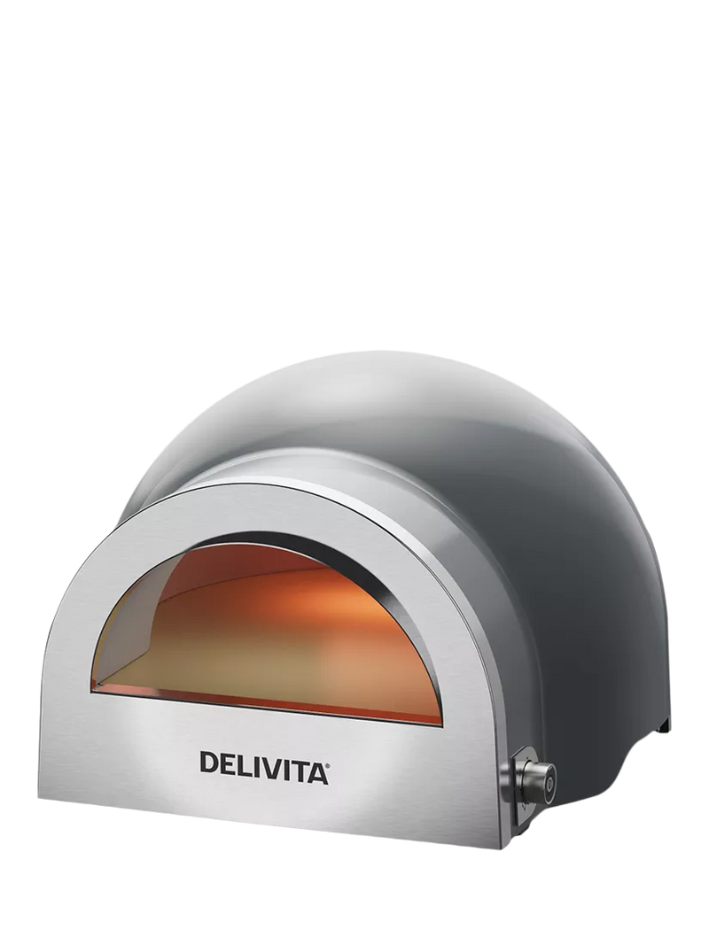 DeliVita Flow Dual Fuel Pizza Oven, Hale Grey, imported from the UK