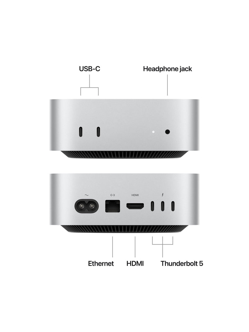 Apple Mac mini desktop computer M4 silver UK version