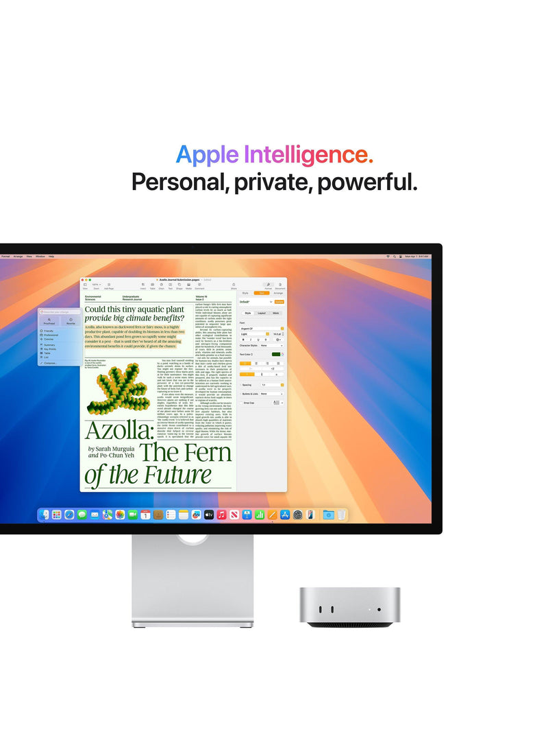 Apple Mac mini desktop computer M4 silver UK version