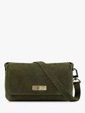 Apatchy London Maisie Mini Olive Suede shoulder bag, UK version