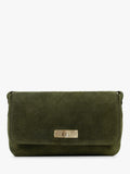 Apatchy London Maisie Mini Olive Suede shoulder bag, UK version