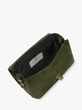 Apatchy London Maisie Mini Olive Suede shoulder bag, UK version