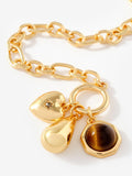 Mint Velvet resin charm bracelet gold chain, UK version