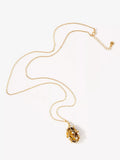 Mint Velvet gold embellished pendant necklace, UK version