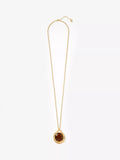 Mint Velvet gold pendant necklace long chain, UK version