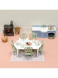 Sylvanian Families dining room set dollhouse furniture, UK version