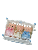 John Lewis Sylvanian Families Bear Triplets Biscuit Bears Toy Set with Cradle- Buy online at McGrocer